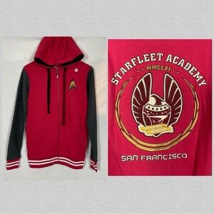 WeLoveFine x Star Trek Starfleet Academy Hooded Varsity Style Jacket XS New
